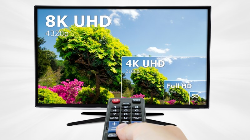 Smart TV 8K đại diện cho đỉnh cao của công nghệ hiển thị hiện đại, với độ phân giải 7680x4320 pixel