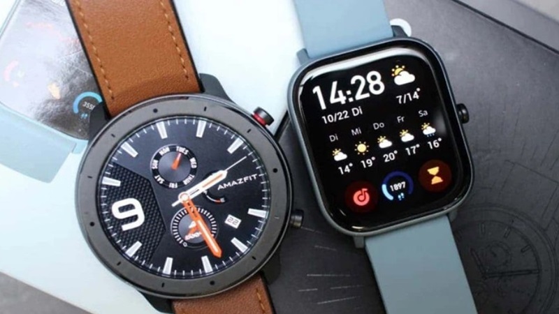 Màn hình hiển thị của Amazfit GTR và Amazfit GTS