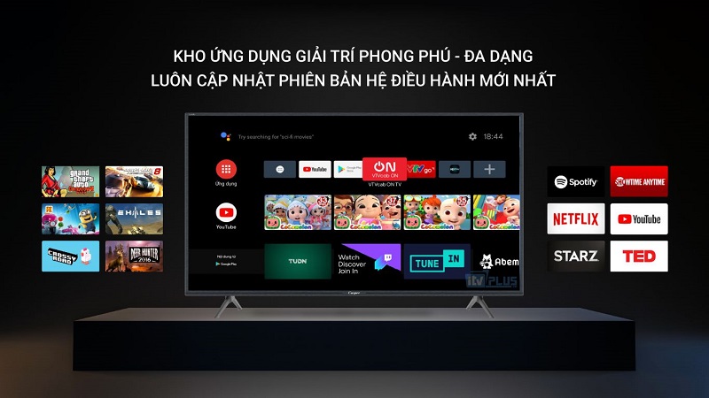 Một ưu điểm không thể không nhắc đến trên những sản phẩm TV Casper chính là sự đa dạng của hệ điều hành