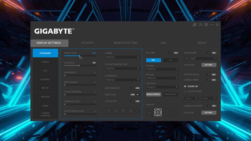 Cài đặt và cấu hình màn hình GIGABYTE đúng cách